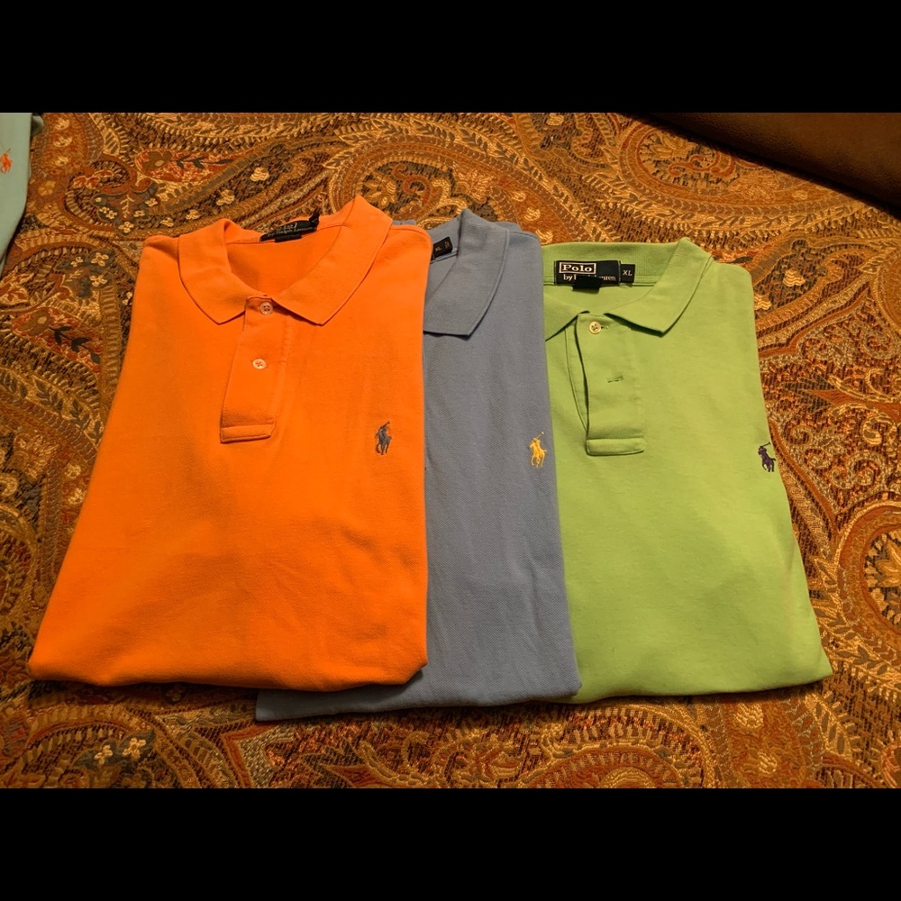 Crisp Colored Men’s Polos gently worn